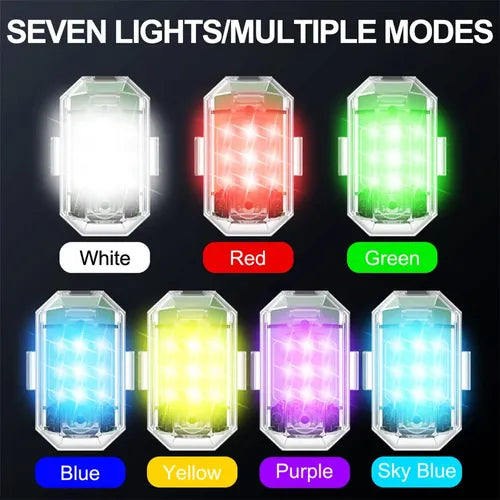 2 Luces Estroboscópicas LED Inalámbricas con Control Remoto | Grado B