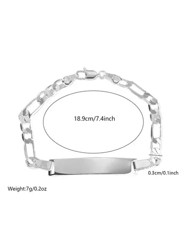 Pulsera Elegante De Cobre Plateado Para Mujer