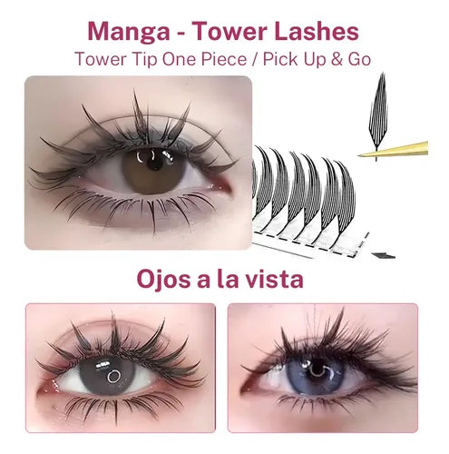 Extensiones de Pestañas Easy Fans Bloom Mix D de 8 a 15 mm | Grado B