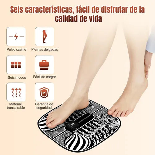 Masajeador de Pies Eléctrico EMS con 6 Modos y 19 Intensidades | Grado B