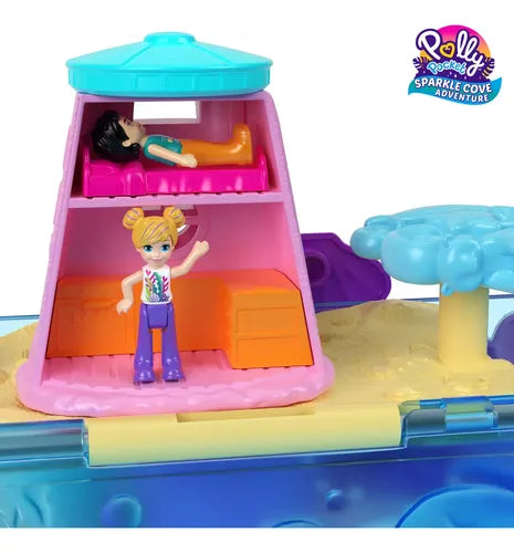 Polly Pocket Set de Juego Bolso de Baúl Bahía Mágica | Grado A