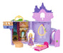 Casa de Muñecas Princesa Castillo Rapunzel Apilable con Muñeca Mini y Accesorios, Lila | Grado A