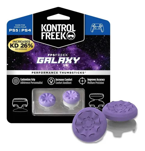 Grips KontrolFreek Galaxy Violeta para PS4 y PS5 | Grado B
