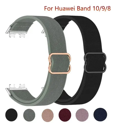 3 Correas de Nylon y Silicona con Funda para Huawei Band 8 y 9 | Grado B