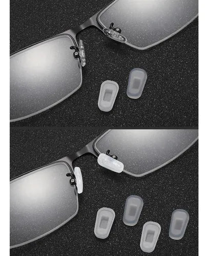 10 Almohadillas Nasales de Silicona Suave para Lentes | Grado B