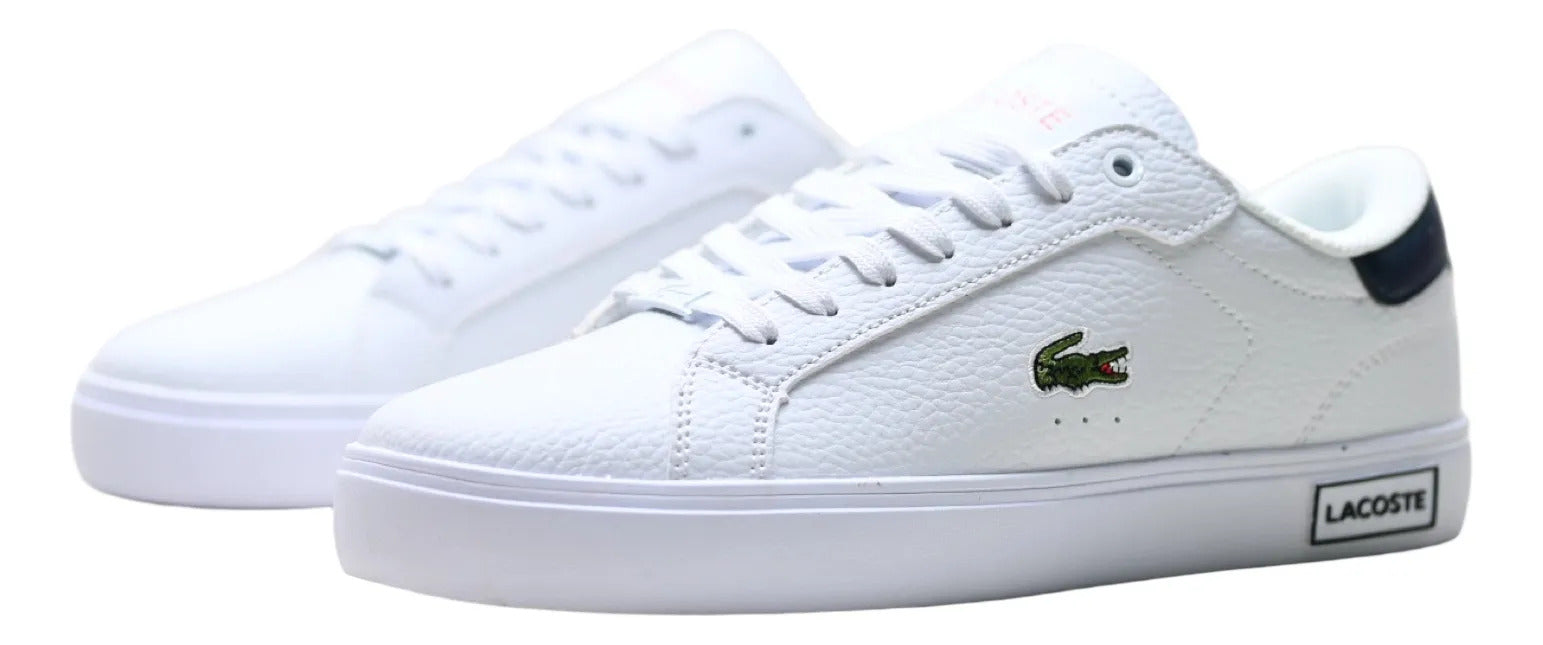 SNEAKERS LACOSTE POWERCOURT PARA JUNIOR BLANCO LISO 23.5 MX GRADO B