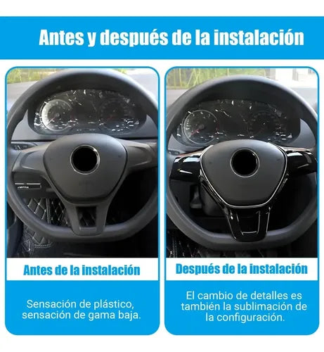 Embellecedor de Volante para Volkswagen Jetta 6 Vento y Polo Color Blanco | Grado B