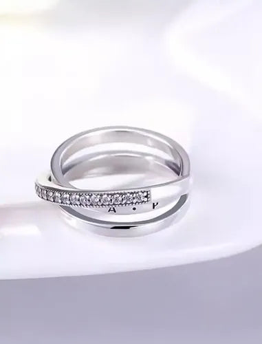 ANILLO TRIPLE BANDA EN PAVE 2