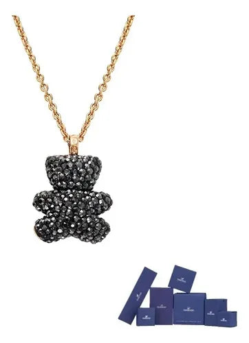 Collar de Osito Teddy Brillante Estilo 3D | Grado B