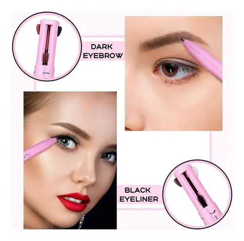 SET DE BOLÍGRAFOS DE MAQUILLAJE MULTIFUNCIÓN 4 EN 1: LÁPIZ D 2