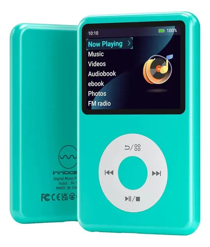 Reproductor MP3 Innioasis Y1 de 128GB con Bluetooth, Sonido HiFi y Rueda Clásica Negro | Grado B