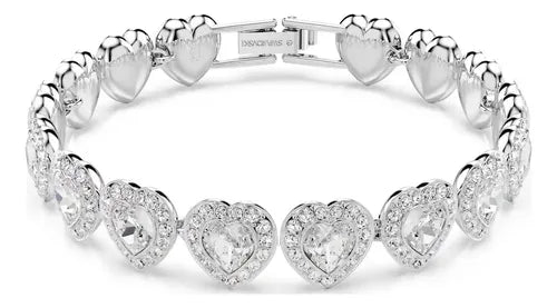 Collar de Corazón Brillante Blanco | Grado B