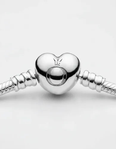 Pulsera con Cierre de Corazón Compatible con Dijes | Grado B