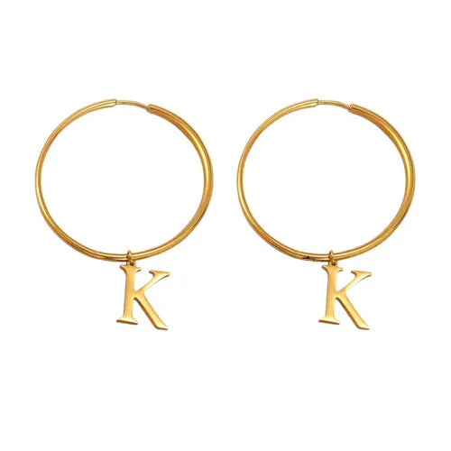 2 Pares de Aretes con Letras de Feliz Año Nuevo Color Verde y Rojo | Grado B