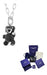Collar de Osito Teddy Negro Brillante Unisex | Grado B