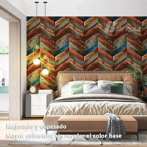 PAPEL TAPIZ 3D AUTOADHESIVO DECORATIVO DE 10 MX45 CM GRADO B