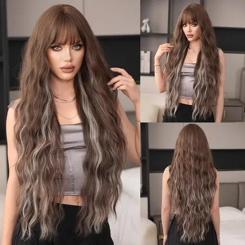 Peluca Larga Onduladas de Mujer Pelo Ola Natural | Grado B