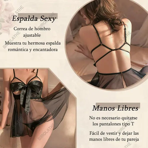 Conjunto de Lencería Tipo Babydoll para Mujer | Grado B