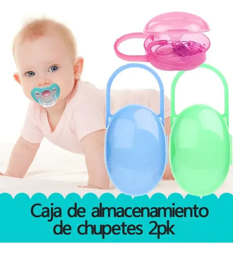 Estuche para Guardar Chupete para Bebés Portachupetes 2PZ | Grado B