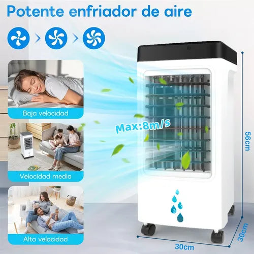 Enfriador De Aire Portátil 3 En 1 Con Potente Aire Frío - TiendaKomet México