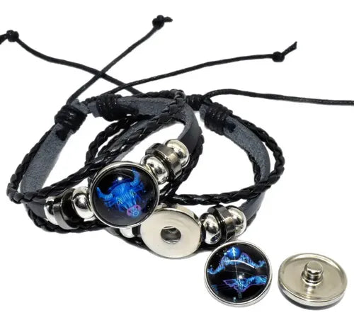 COLLAR Y PULSERA QUE BRILLAN EN OSCURIDAD CON LOS 12 ZODIACO 5