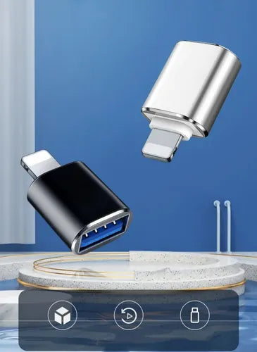 Adaptador OTG para iPhone iPad Entrada USB 3.0 5Gbps Libre | Grado B