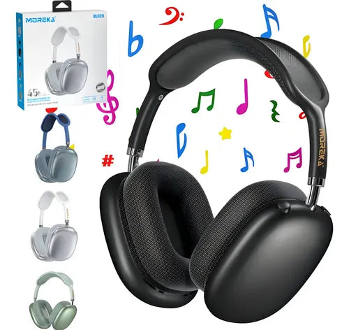 Audífonos Inalámbricos Moreka Bluetooth 5.3 con Cancelación de Ruido Negro | Grado B