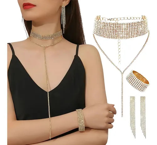 Collar Brillante con Cristales para Mujer | Grado B