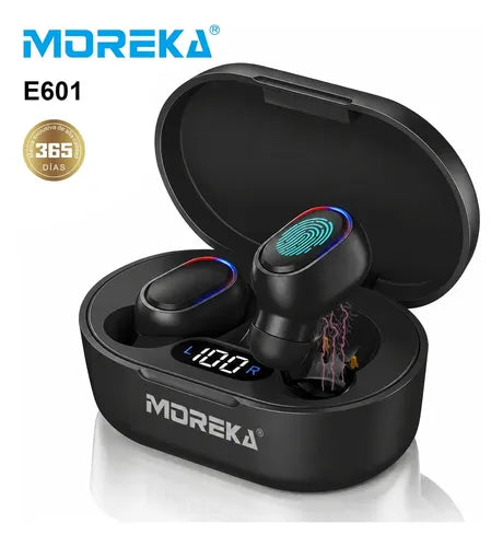 Audífonos Inalámbricos Moreka Bluetooth 5.3 con Cancelación de Ruido Negro | Grado B