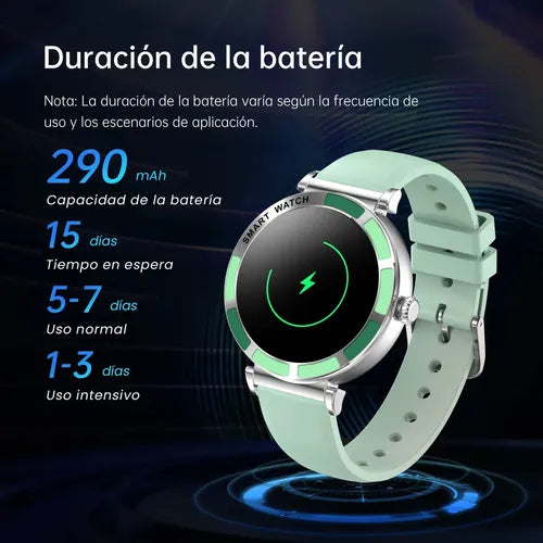 Reloj Inteligente Mujer Tizoop Smartwatch 1.27", Resistente al Agua y Llamadas Bluetooth | Grado B