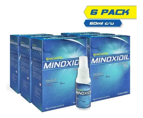 Líquido Anticaída Anacastel Minoxidil Solución 5% de 60ML | Grado B