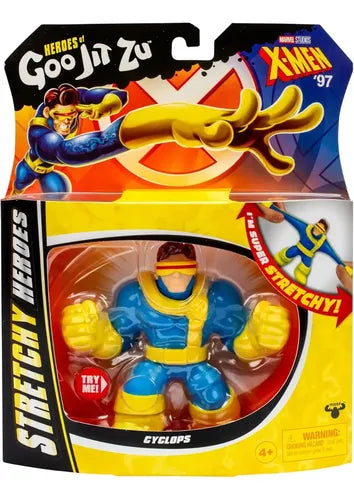 Goo Jit Zu Cyclops Figura Elástica Marvel X-men 97, Estirable para Niños DE 4 Años | Grado A