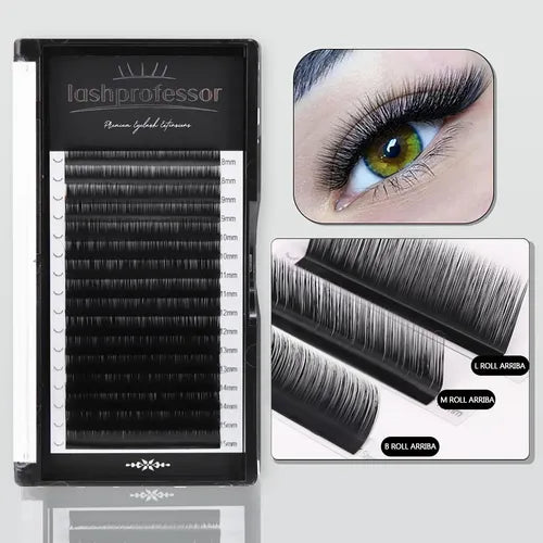 Pestañas Lashprofessor Volume Lash Negras Curvatura C de 8 a 12 mm | Grado B