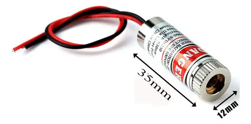 4 Módulos Láser Rojo de 5 mW 650 nm con Punto de 4 mm | Grado B