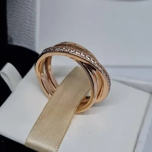 ANILLO ROSE BAND TRIPLE CRUZADO 2