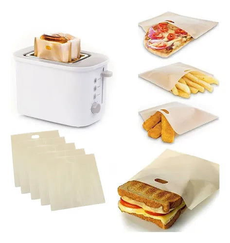 Bolsas Antiadherentes para Tostadora Reutilizables para Sánd | Grado B