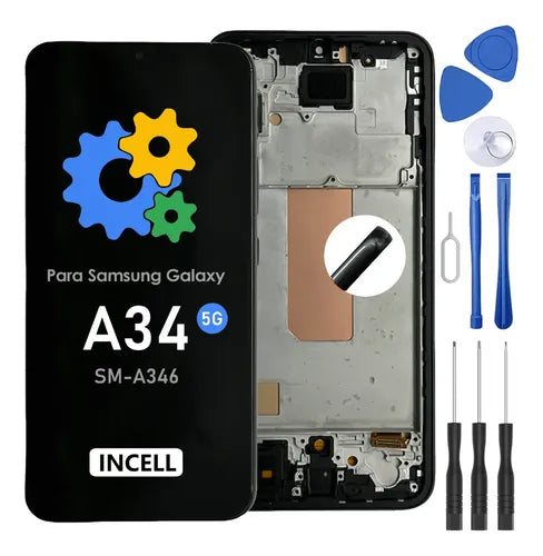 Pantalla Incell Ladyson para Samsung A34 5G A346 y A346B Color Negro | Grado B