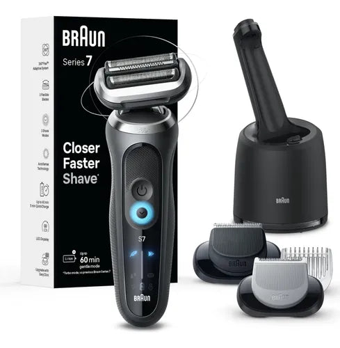Braun Series 7, Suave, Húmedo y Seco Gris | Grado B