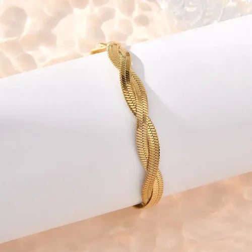 Pulsera de Acero Inoxidable Tipo Cuerda Trenzada para Hombre | Grado B