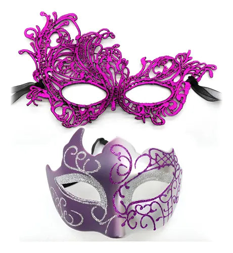 2 Antifaz Mascaras Accesorios para Fiestas Carnaval Cosplay | Grado B