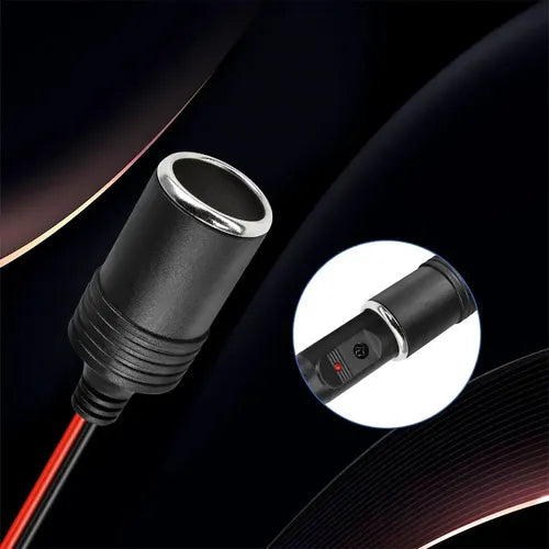 Adaptador Hembra de Encendedor de Auto con Cable Cargador | Grado B