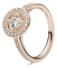 Pandora Anillo Vintage Seducción Rose Torre Eifel