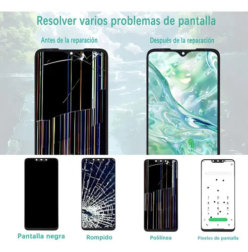Pantalla Display para Motorola Moto G8 Play y One Macro Color Negro | Grado B
