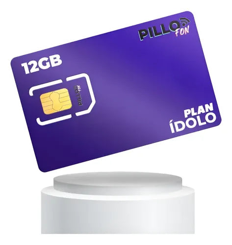 pillofon sim recargable chido 5gb   redes 30 da­as chip 1