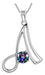Collar con Dije de Inicial Color Plateado Disponible en 26 Letras | Grado B