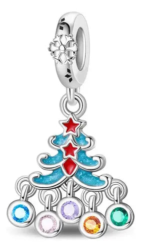 Dije Navideño para Bisutería Color Plateado | Grado B