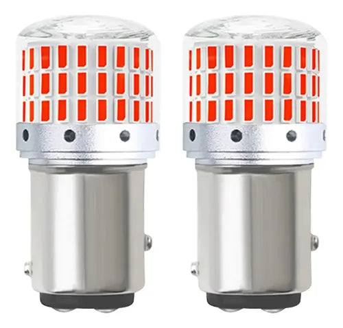 2 Focos Estróbos Leds Cuarto Stop 1157 BAY15D P21/5W | Grado B