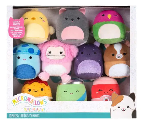 Squishmallows Paquete DE 10 Micromallows de Peluche 2.5 | Grado A