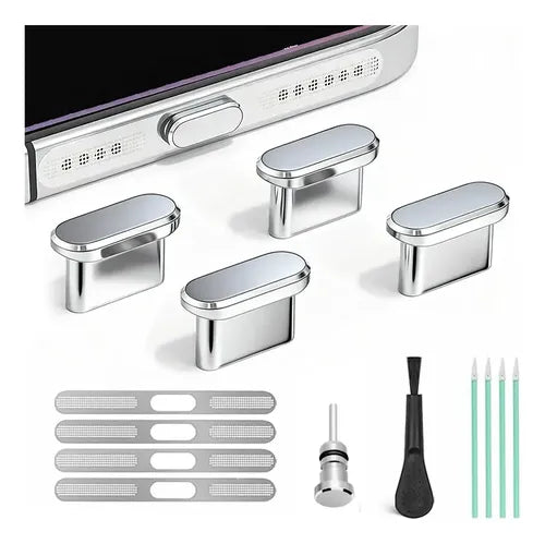 Kit Protector Antipolvo con Tapones para iPhone 15 16 y 17 | Grado B
