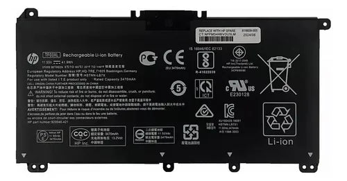 Tf03xl Batería Para Hp Pavilion 15-cc 15-cd 17-ar 920070855 GRADO B